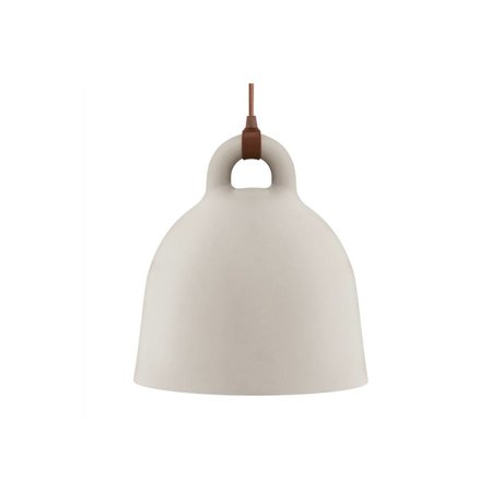 Normann Copenhagen Lampada a sospensione Campana di sabbia in alluminio marrone XS Ø22x23cm