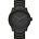 LEFF amsterdam PM Tube Watch S42 brushed stainless steel with black solid stainless Stahler band waterproof Ø42x11,4mm
