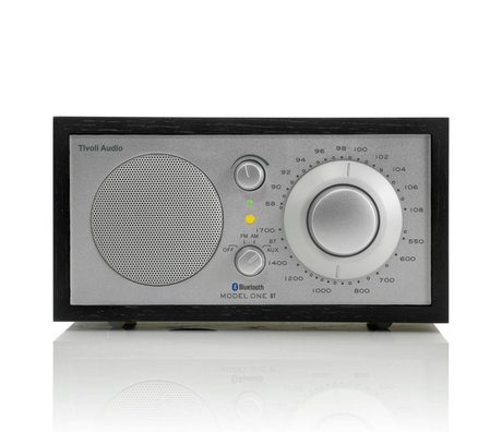 Tivoli Audio Shop Tabel Radio One Bluetooth sort sølv 21,3x13,3xh11,4cm