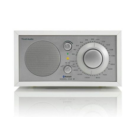 Tivoli Audio Shop 21,3x13,3xh11,4cm argento bianco Tabella Radio One Bluetooth