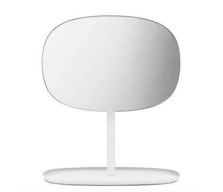 Normann Copenhagen Mirror Mirror flip 28x19,5x34,5cm en acier blanc