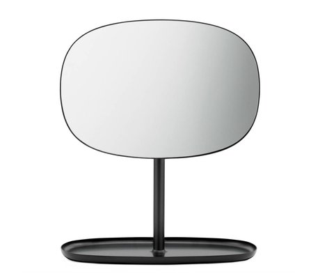 Normann Copenhagen Espejo espejos flip 28x19,5x34,5cm de acero negro