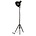 BePureHome Lámpara de pie de metal negro 167x54x45cm estimado