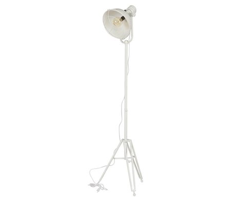 BePureHome Gulv lampe forlygte hvid metal 167x54x45cm