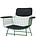 HK-living Cushion set for chair with armrests Comfort Kit black