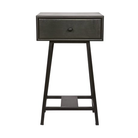 BePureHome Side Table Skybox black metal 70x45x30cm