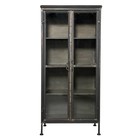 BePureHome armoire coffret métal noir puriste 59x41x124cm