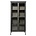 BePureHome Puristische schwarz Metallschrank Schrank 59x41x124cm