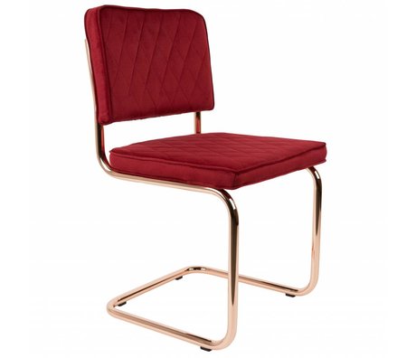 Zuiver Dining Chair Diamant rot Polyester 48x48x85cm