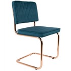 Zuiver Eetkamerstoel Diamond emerald green polyester 48x48x85cm