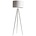 Zuiver Bodenlampe Tripod, weiß, Textil, Metall, 157 x 50 cm