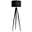 Zuiver Bodenlampe Tripod,  schwarz, Textil, Metall, 157 x 50 cm