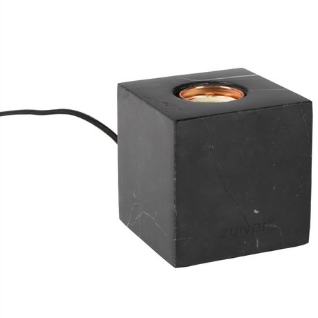 Zuiver Lampe de table Bolch marbre noir 8,5x8,5x8,5cm
