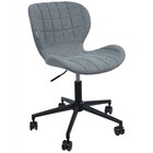 Zuiver Stuhl OMG, Polyester, grau schwarz, 52 x 65 x 76/88 cm