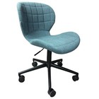 Zuiver OMG Polyester blau Stuhl schwarz 52x65x76 / 88cm