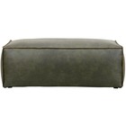 BePureHome Pouf Rodeo army green leather 43x120x60cm