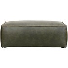 BePureHome Pouf Rodeo esercito 43x120x60cm pelle verde