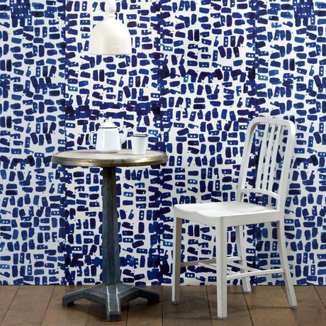 NLXL-Paola Navone Fond d'écran Tye & Dye 900x49cm bleu