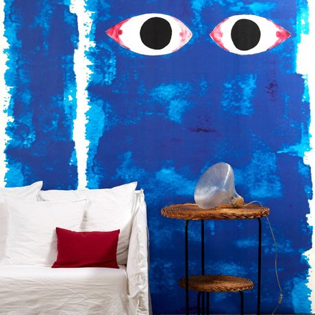 NLXL-Paola Navone Yeux bleus Fond d'écran de 900x49cm bleu