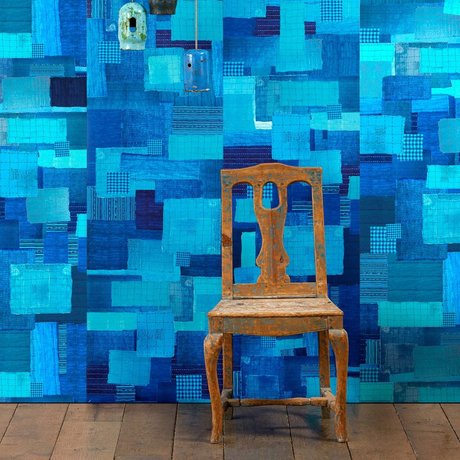 NLXL-Paola Navone fond d'écran Shibori 900x49cm bleu