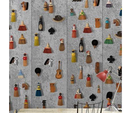 NLXL-Daniel Rozensztroch Wallpaper Brooms multicolor 1000x48,7cm