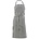 Housedoctor Tablier de cuisine Stripe coton gris 84x90cm noir