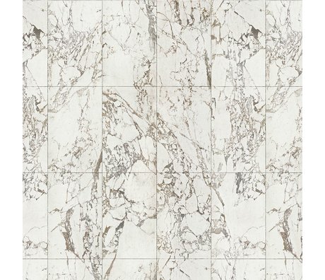 NLXL-Piet Hein Eek Tapete Marble White paper weiß grau 900x48,7cm