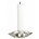 Housedoctor Kerzenständer 'Star' aus Aluminium, silber, Ø9.5xh2.5 cm