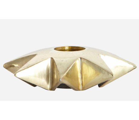 Housedoctor Candlesticks 'Star' of aluminum, copper, Ø9.5xh2.5 cm