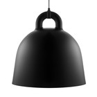 Normann Copenhagen Campana sospensione in alluminio nero L Ø55x57cm