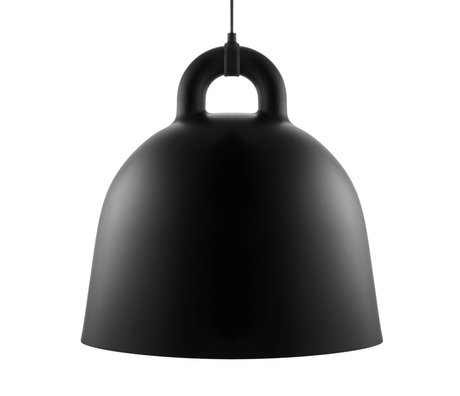 Normann Copenhagen Campana lámpara colgante de aluminio negro L Ø55x57cm