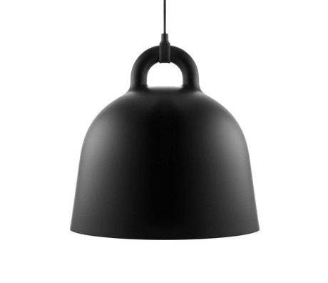 Normann Copenhagen Campana lámpara colgante de aluminio negro M Ø42x44cm