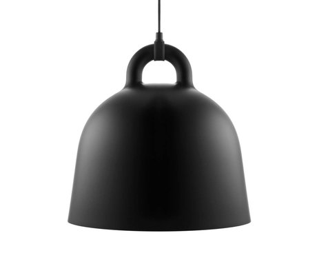 Normann Copenhagen Campana sospensione in alluminio nero M Ø42x44cm