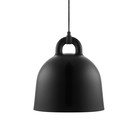 Normann Copenhagen Bell lampe suspendue aluminium noir S Ø35x37cm