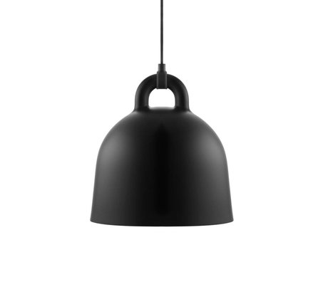 Normann Copenhagen Bell lampe suspendue aluminium noir S Ø35x37cm