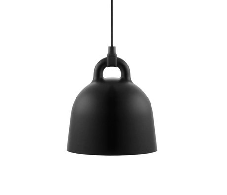 Normann Copenhagen Bell lampe suspendue aluminium noir XS Ø22x23cm