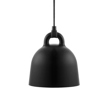 Normann Copenhagen Bell hængende lampe sort aluminium XS Ø22x23cm