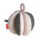 OYOY Ball Puzzle nero rosa di cotone bianco Ø13cm