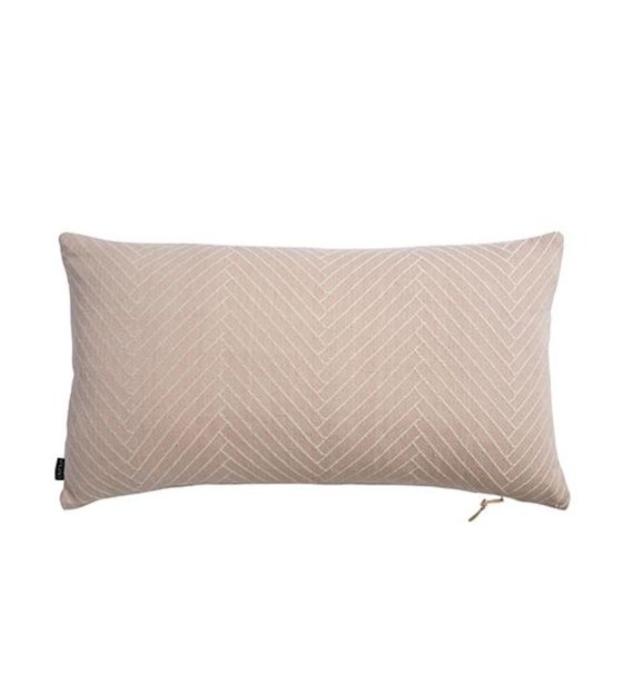 Oyoy Cushion Herringbone Fluffy Pink Cotton 40x70cm Lefliving Com