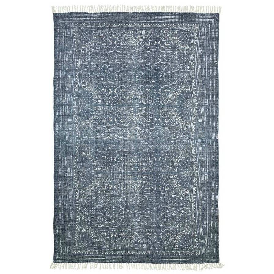 Housedoctor Teppich Iza Grau Weisse Baumwolle 160x230cm Lefliving De