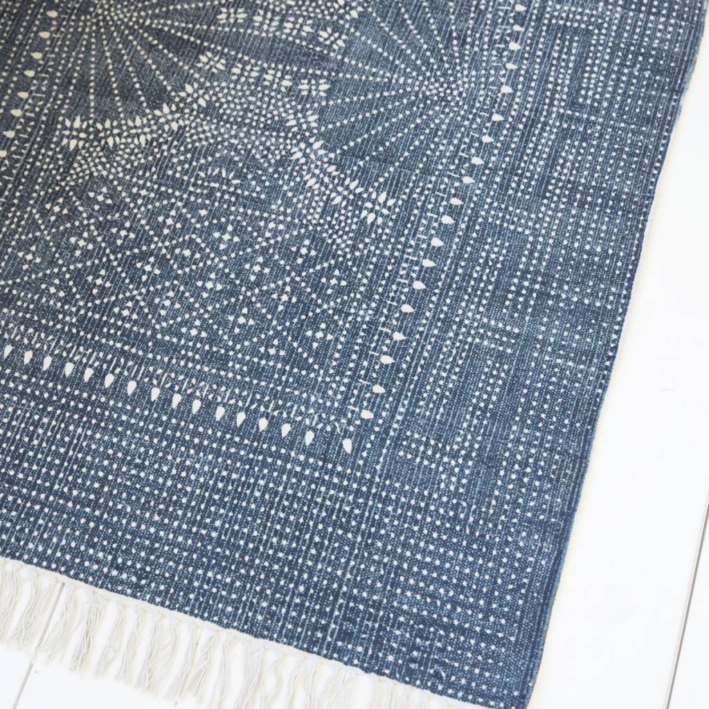 Housedoctor Teppich Iza Grau Weisse Baumwolle 160x230cm Lefliving De