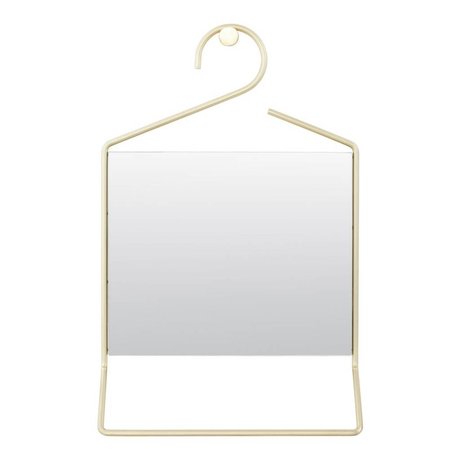 Housedoctor Hang mirror gold metal glass 50x32x7cm