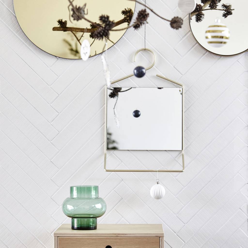 Housedoctor Miroir De Hang Metal Or 50x32x7cm En Verre Lefliving Com