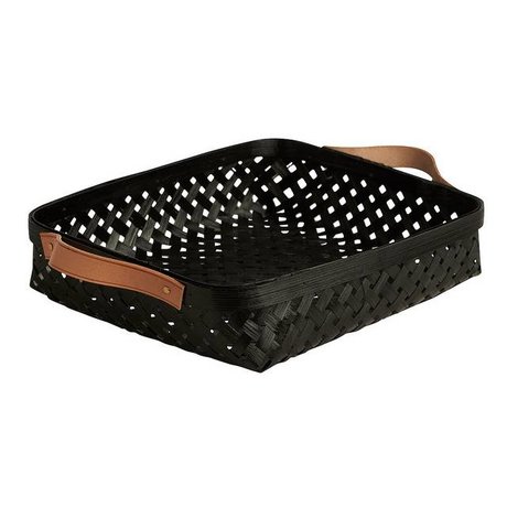 OYOY Basket Sporta small black bamboo 25x30x5,5cm