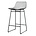 HK-living Barstool acier noir fil 42x47x89cm