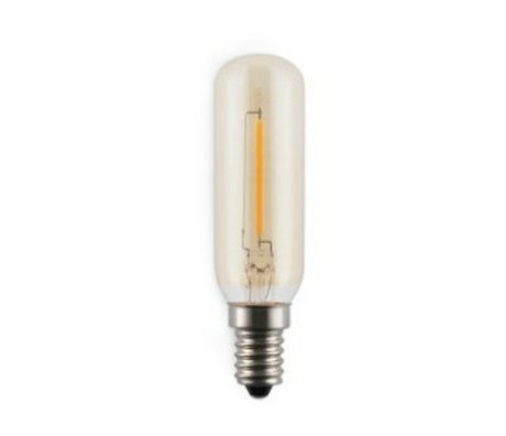 Normann Copenhagen LED pære amp førte 2W Glas & glødetråd kulstof Ø2,5x9,5cm