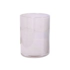 HK-living Hand blown glass vase pink 12x12x17cm