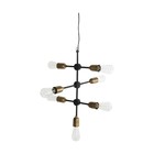 Housedoctor Molecular hanging lamp black gold metal 58x48cm