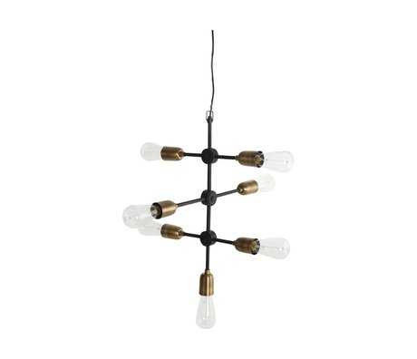 Housedoctor lámpara colgante de oro negro 58x48cm molecular del metal