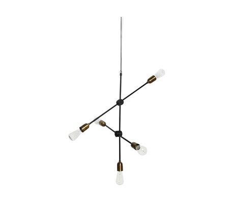 Housedoctor lámpara colgante de oro negro 78x68cm molecular del metal